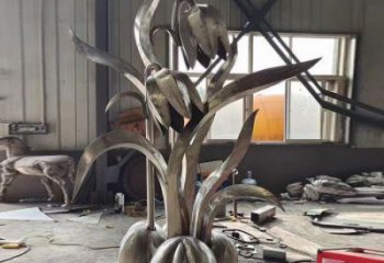江北木棉花雕塑制造商，城市雕塑，不銹鋼木棉花雕塑廠家