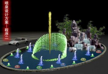 九龍坡旱地漂浮噴泉雕塑，水景藝術噴泉雕塑生產商