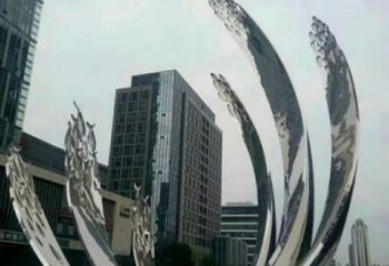 萬州地面噴泉雕塑小品，圓環(huán)結(jié)構(gòu)概念，旱地水景噴泉體系